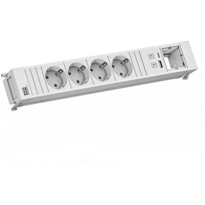 Bachmann - 916.704 - 4x Schuko - USB 2 - Power strip - Publicité Bachmann - 916.704 - 4x Schuko - USB 2 - Power strip - Publicité