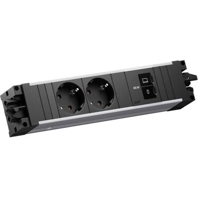 Bachmann, Multiprise, STEP ALU 2xCEE7/3 (2x, CEE 7/3, Type 12, Type 13) - Publicité Bachmann, Multiprise, STEP ALU 2xCEE7/3 (2x, CEE 7/3, Type 12, Type 13) - Publicité