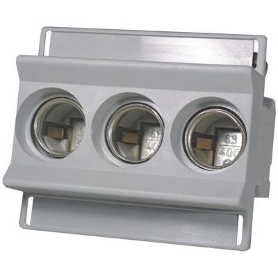 Eti, Fusible, D02 Socle de fusible 63 A 002222021 NEOZED 3 pôles N-K avec capot de protection - Publicité Eti, Fusible, D02 Socle de fusible 63 A 002222021 NEOZED 3 pôles N-K avec capot de protection - Publicité