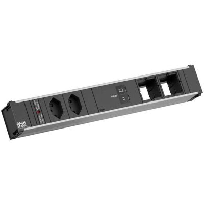 Bachmann, Multiprise, CONI L 2xCH 0° 1xUSB C/C 100W 2xCM 0,2m (2x, Type 13) - Publicité Bachmann, Multiprise, CONI L 2xCH 0° 1xUSB C/C 100W 2xCM 0,2m (2x, Type 13) - Publicité