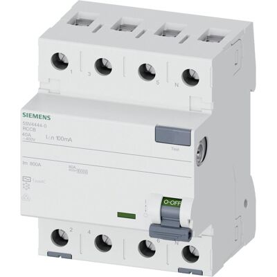 Disjoncteur différentiel Siemens 40A 4 pôles 100mA SENTRON - Publicité Disjoncteur différentiel Siemens 40A 4 pôles 100mA SENTRON - Publicité