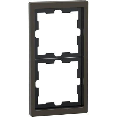 Merten, Accessoires Gamme d'interrupteurs, D-Life Cadre métallique, double, MEG4020-6552 - Publicité Merten, Accessoires Gamme d'interrupteurs, D-Life Cadre métallique, double, MEG4020-6552 - Publicité