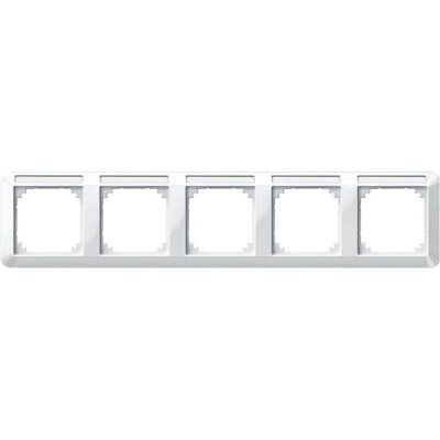 Merten, Accessoires Gamme d'interrupteurs, Cadre 5f polws glz horiz 1-M BSF Kst 387519 - Publicité Merten, Accessoires Gamme d'interrupteurs, Cadre 5f polws glz horiz 1-M BSF Kst 387519 - Publicité