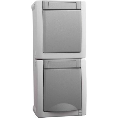Panasonic Modèle 90591098-DE - Prise Schuko IP54 - Interrupteur Vertical - Publicité Panasonic Modèle 90591098-DE - Prise Schuko IP54 - Interrupteur Vertical - Publicité