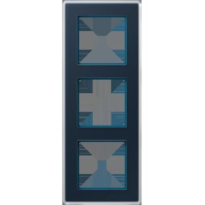JUNG, Accessoires Gamme d'interrupteurs, AV583GLMNB Cadre en verre 3f - Publicité JUNG, Accessoires Gamme d'interrupteurs, AV583GLMNB Cadre en verre 3f - Publicité