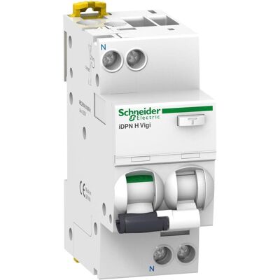Schneider Electric A9D37606 - Disjoncteur avec RCD - 6A, 30mA, Blanc - Publicité Schneider Electric A9D37606 - Disjoncteur avec RCD - 6A, 30mA, Blanc - Publicité