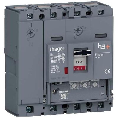 Hager HMS161GC - Disjoncteur 160A 50kA - IP40 - Publicité Hager HMS161GC - Disjoncteur 160A 50kA - IP40 - Publicité