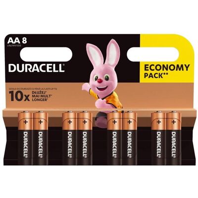 Duracell 10PP010028 Pile domestique Pile jetable AA (8 pcs, AA), Batteries + piles - Publicité Duracell 10PP010028 Pile domestique Pile jetable AA (8 pcs, AA), Batteries + piles - Publicité