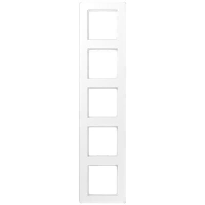 JUNG AF585BFWWM Encadrement - 5 modules, Blanc, Thermoplastique, 85x369mm - Publicité JUNG AF585BFWWM Encadrement - 5 modules, Blanc, Thermoplastique, 85x369mm - Publicité