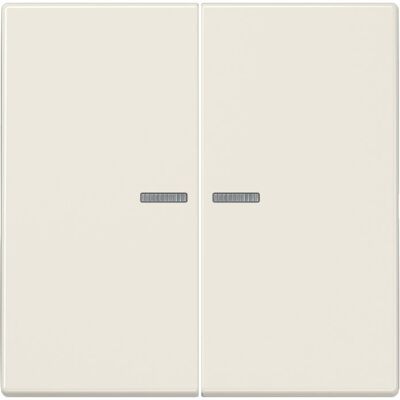 Jung - LS990 LS995KO5 - Blanc ivoire - Bouton double avec visière - Switch - Publicité Jung - LS990 LS995KO5 - Blanc ivoire - Bouton double avec visière - Switch - Publicité