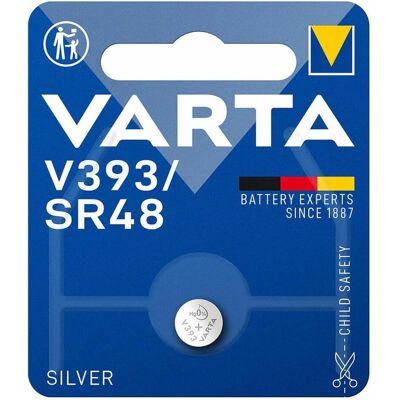 Varta SR48 Pile bouton oxyde d'argent - 75mAh - Publicité Varta SR48 Pile bouton oxyde d'argent - 75mAh - Publicité