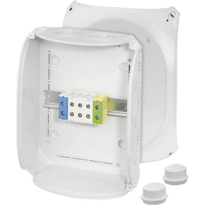 Hensel Boîte de jonction, HEN KF 3550 A Boîte de dérivation 1,5-50 mm² triphasé, borne à 5 pôles - Publicité Hensel Boîte de jonction, HEN KF 3550 A Boîte de dérivation 1,5-50 mm² triphasé, borne à 5 pôles - Publicité