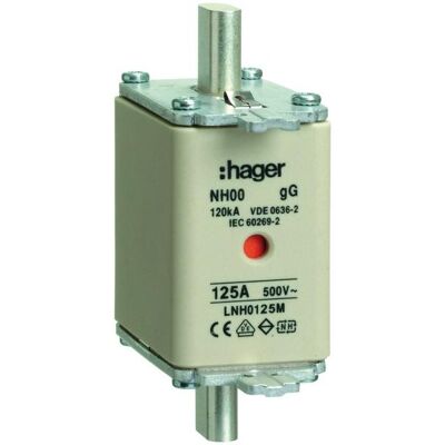 Hager, Fusible, LNH0125M (125 A) - Publicité Hager, Fusible, LNH0125M (125 A) - Publicité