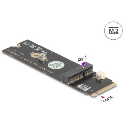 Delock 64344 Konverter M.2 Key M Stecker> E Slot (64344), Contrôleur SATA - Publicité Delock 64344 Konverter M.2 Key M Stecker> E Slot (64344), Contrôleur SATA - Publicité