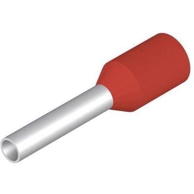 Weidmüller, Pinces, Embout de câble longueur L1/L2 14,0/8,0 mm rouge avec col en plastique 1,00 (AWG 17) mm² (14 mm) - Publicité Weidmüller, Pinces, Embout de câble longueur L1/L2 14,0/8,0 mm rouge avec col en plastique 1,00 (AWG 17) mm² (14 mm) - Publicité