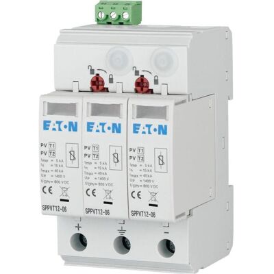 Eaton SPPVT12-10-2+PE-AX Dispositif anti-surtension 3 pôles 1000V DC - Publicité Eaton SPPVT12-10-2+PE-AX Dispositif anti-surtension 3 pôles 1000V DC - Publicité