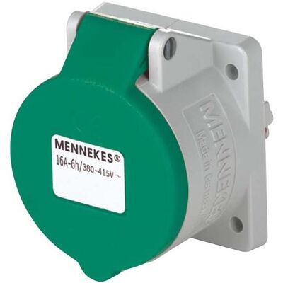 Mennekes, Prise de courant, MEN 1671 16A3P 2H>50-500V300-500Hz Prise en saillie - Publicité Mennekes, Prise de courant, MEN 1671 16A3P 2H>50-500V300-500Hz Prise en saillie - Publicité