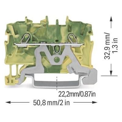 Wago 2x1mm through terminal grn/yel, Accessoires électroniques + boîtier, Vert, Jaune - Publicité Wago 2x1mm through terminal grn/yel, Accessoires électroniques + boîtier, Vert, Jaune - Publicité