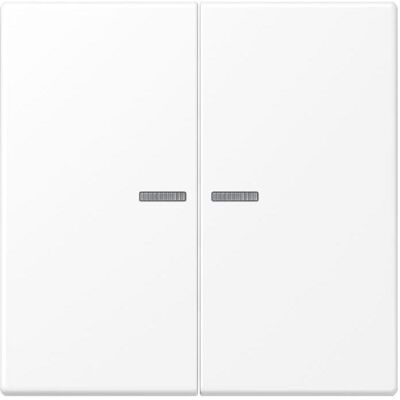 JUNG LS10921STRFWWM Bouton-poussoir KNX RF double, Bouton + interrupteur, Blanc - Publicité JUNG LS10921STRFWWM Bouton-poussoir KNX RF double, Bouton + interrupteur, Blanc - Publicité