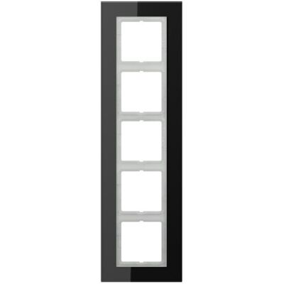 Cadre d'interrupteur Jung LSP 985 GL - Verre 5 postes pour série LS - Publicité Cadre d'interrupteur Jung LSP 985 GL - Verre 5 postes pour série LS - Publicité