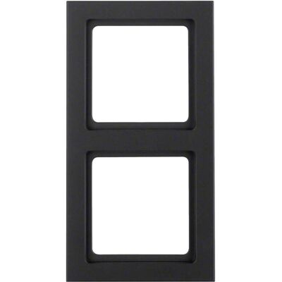 Berker, Accessoires Gamme d'interrupteurs, CADRE 2X NOIR MAT / 10126095 Q.3 10126095 - Publicité Berker, Accessoires Gamme d'interrupteurs, CADRE 2X NOIR MAT / 10126095 Q.3 10126095 - Publicité