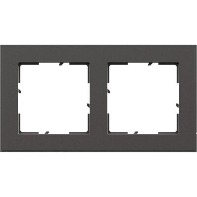 Legrand - Cadre Seano+ 2-fach - Design Moderne, Matériau Réel, Compatible 55x55 - Publicité Legrand - Cadre Seano+ 2-fach - Design Moderne, Matériau Réel, Compatible 55x55 - Publicité