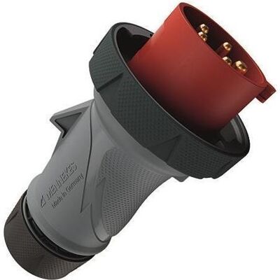 Mennekes, Prise + connecteur, Fiche CEE PTX 32A 5p 6H 400V IP69 (CEE 16/5, CEI 60309) - Publicité Mennekes, Prise + connecteur, Fiche CEE PTX 32A 5p 6H 400V IP69 (CEE 16/5, CEI 60309) - Publicité