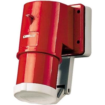 Mennekes, Prise + connecteur, MEN 394 16A4P 6H400V Fiche en saillie IP44 (PECO 16/4) - Publicité Mennekes, Prise + connecteur, MEN 394 16A4P 6H400V Fiche en saillie IP44 (PECO 16/4) - Publicité