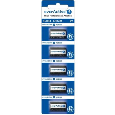 Piles alcalines Everactive 4LR44 544A - Pack de 5 - Publicité Piles alcalines Everactive 4LR44 544A - Pack de 5 - Publicité