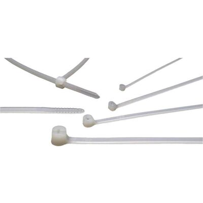 ABB, Collier de serrage, Serre-Fil Ty-Raps (Serre-câbles en plastique, 140 mm, 1000 pcs) - Publicité ABB, Collier de serrage, Serre-Fil Ty-Raps (Serre-câbles en plastique, 140 mm, 1000 pcs) - Publicité
