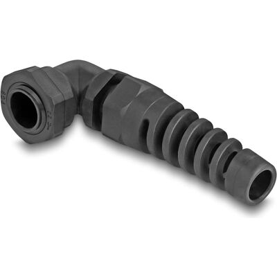 Delock, Collier de serrage, Presse-étoupe avec décharge de traction coudé à 90° PG (Serre-câbles en plastique, 8 mm, 1 pcs) - Publicité Delock, Collier de serrage, Presse-étoupe avec décharge de traction coudé à 90° PG (Serre-câbles en plastique, 8 mm, 1 pcs) - Publicité