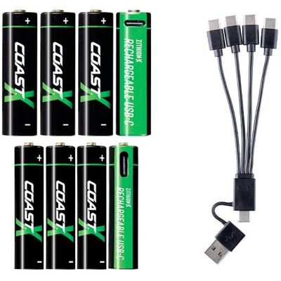 Coast Zithion-X 4 piles AA + 4 piles AAA (8 pcs, AA, AAA), Batteries + piles - Publicité Coast Zithion-X 4 piles AA + 4 piles AAA (8 pcs, AA, AAA), Batteries + piles - Publicité