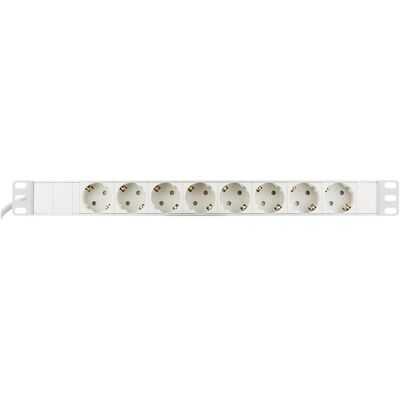 Deltaco Multiprise, GT-8629W power extension 8 AC outlet(s) Indoor White (8x, CEE 7/4, 3 m) - Publicité Deltaco Multiprise, GT-8629W power extension 8 AC outlet(s) Indoor White (8x, CEE 7/4, 3 m) - Publicité
