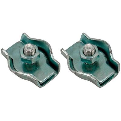 EDM, Porte-câbles, Single flat cable clamp sjt03, 2 mm, galvanized, blister 2 units - Publicité EDM, Porte-câbles, Single flat cable clamp sjt03, 2 mm, galvanized, blister 2 units - Publicité