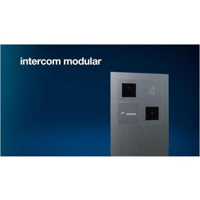 Hager, Système de contrôle d’accès, Module d'accès RFID, cadre en acier inoxydable, interphone modulaire - Publicité Hager, Système de contrôle d’accès, Module d'accès RFID, cadre en acier inoxydable, interphone modulaire - Publicité