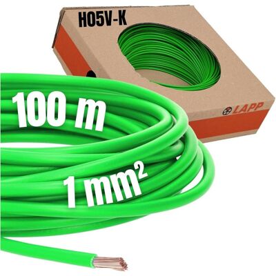 Lapp, Câble électrique, H05V-K 1X1 GN (100 m) - Publicité Lapp, Câble électrique, H05V-K 1X1 GN (100 m) - Publicité