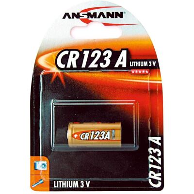 Ansmann Cr123a (1 pcs, CR123A, 1500 mAh), Batteries + piles - Publicité Ansmann Cr123a (1 pcs, CR123A, 1500 mAh), Batteries + piles - Publicité