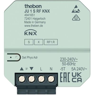Theben, Actionneur, Ju 1 S Rf Knx (Actionneur de stores) - Publicité Theben, Actionneur, Ju 1 S Rf Knx (Actionneur de stores) - Publicité