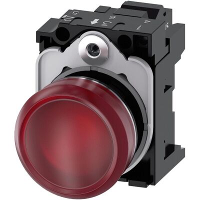 Siemens Modèle 3SU1152-6AA20-3AA0 Voyant lumineux rouge - Indicateur - Publicité Siemens Modèle 3SU1152-6AA20-3AA0 Voyant lumineux rouge - Indicateur - Publicité