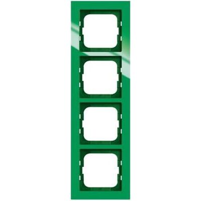 Busch-Jaeger 1724-286 Cadre 4 modules vert en vert - Cadre - Publicité Busch-Jaeger 1724-286 Cadre 4 modules vert en vert - Cadre - Publicité