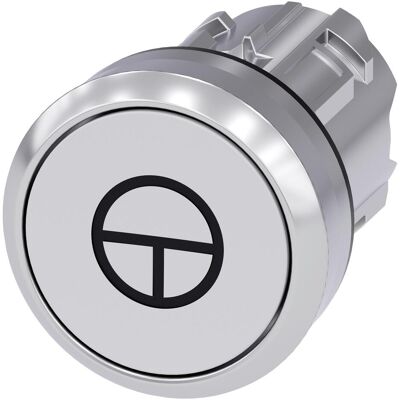 Siemens Bouton poussoir frontal 1f ws Ř22mm rnd 3SU1050-0AB60-0AB0, Bouton + interrupteur, Blanc, Argent - Publicité Siemens Bouton poussoir frontal 1f ws Ř22mm rnd 3SU1050-0AB60-0AB0, Bouton + interrupteur, Blanc, Argent - Publicité