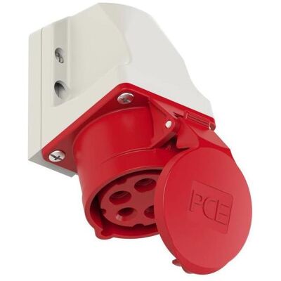 Prise Industrielle Femelle Rouge 16A 400V - Prise électrique - Publicité Prise Industrielle Femelle Rouge 16A 400V - Prise électrique - Publicité