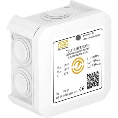 OBO Bettermann, Protection contre les surtensions, OBO TD-4/IUberspannungsschutzgerat pour installations TK - Publicité OBO Bettermann, Protection contre les surtensions, OBO TD-4/IUberspannungsschutzgerat pour installations TK - Publicité