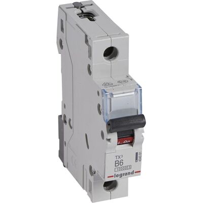 Legrand Disjoncteur, Disjoncteur de protection de ligne Tx3 404081 Ls B6A 1P 10Ka 1M 404081 - Publicité Legrand Disjoncteur, Disjoncteur de protection de ligne Tx3 404081 Ls B6A 1P 10Ka 1M 404081 - Publicité