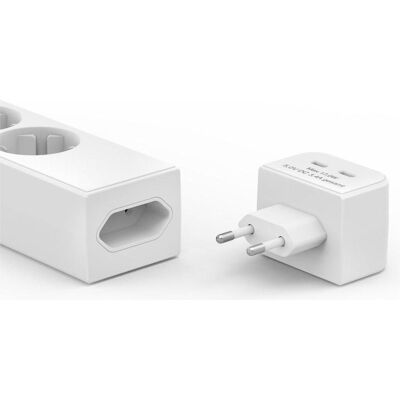 Hama Multiprise, Multiprise, 5x, avec adaptateur USB-C 2- (5x, 1.40 m) - Publicité Hama Multiprise, Multiprise, 5x, avec adaptateur USB-C 2- (5x, 1.40 m) - Publicité