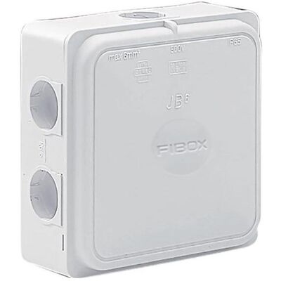 Fibox, Boîte de jonction, Boîte de dérivation, 6mm², 110x110x49mm, entrées de câble 2, polypropylène - Publicité Fibox, Boîte de jonction, Boîte de dérivation, 6mm², 110x110x49mm, entrées de câble 2, polypropylène - Publicité