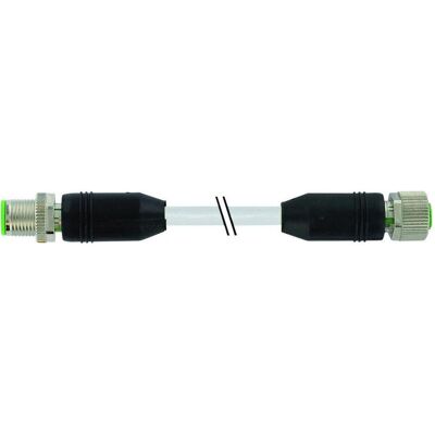 Murr Elektronik Connecteur femelle M12 sur connecteur femelle M12 8 pôles Câble PUR 8 x 0.25. 3 m, Câble + prise électronique, Gris - Publicité Murr Elektronik Connecteur femelle M12 sur connecteur femelle M12 8 pôles Câble PUR 8 x 0.25. 3 m, Câble + prise électronique, Gris - Publicité