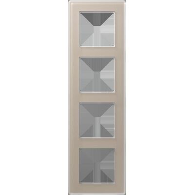 JUNG, Accessoires Gamme d'interrupteurs, AV584GLMCH Cadre en verre 4f - Publicité JUNG, Accessoires Gamme d'interrupteurs, AV584GLMCH Cadre en verre 4f - Publicité