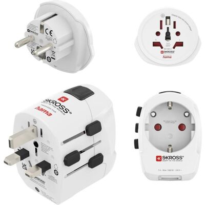 Hama Adaptateur de voyage, Weltreiseadapter Set World Travel Pro Light U - Publicité Hama Adaptateur de voyage, Weltreiseadapter Set World Travel Pro Light U - Publicité