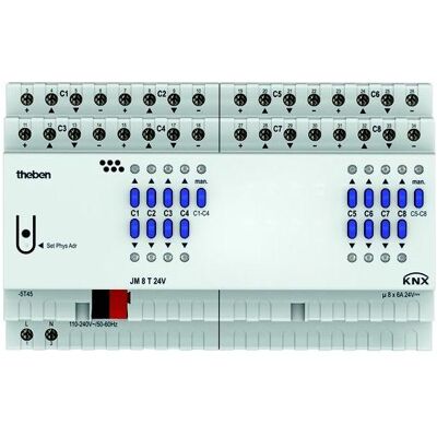 Theben, Actionneur, JM 8 T 24V KNX (Actionneur de stores) - Publicité Theben, Actionneur, JM 8 T 24V KNX (Actionneur de stores) - Publicité